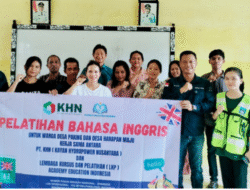 PT. KHN Gandeng LKP Academy Education Indonesia Gelar Pelatihan Bahasa Inggris di Desa Paking